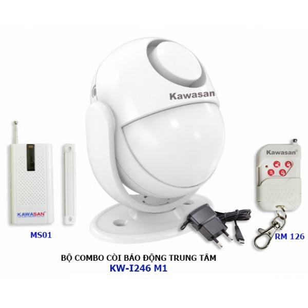 Combo Còi Báo Động Trung Tâm Tại Chỗ KW-246 M1