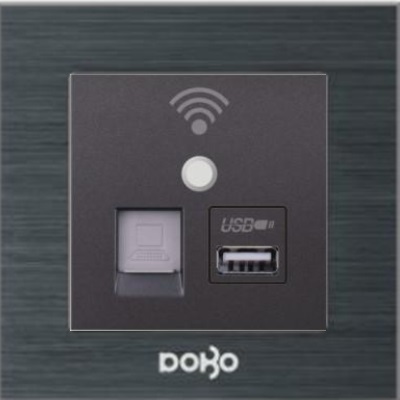 Hạt công tắc kết nối cổng mạng+ Wifi + USB A90-043