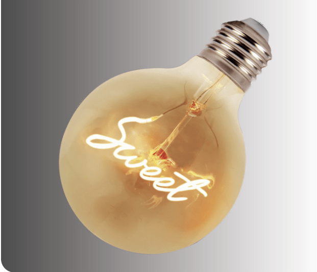 G 125 SWEET 5W 220V E27 Amber